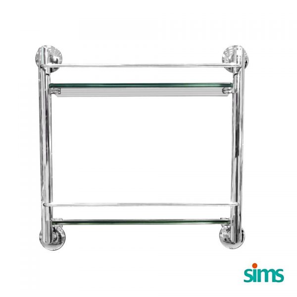 SIMONE Two Tier Straight Glass Shelf #10065