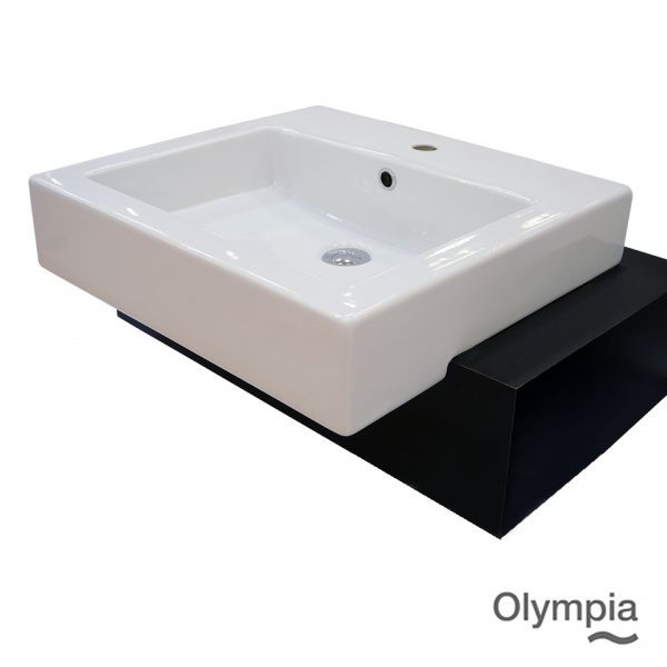OLYMPIA Fly Semi Recessed / Wall Mount Basin #27523 Side