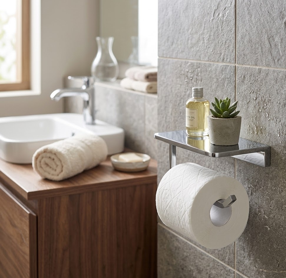 SIMS Toilet Paper Holder with Top Plate #10186 - Image 5