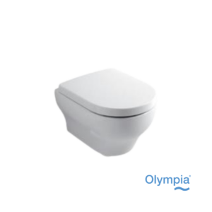 olympia wall hung white toilet bowl