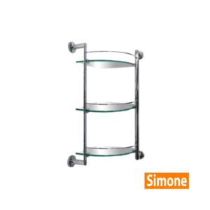 SIMONE Three Tier Corner Glass Shelf #10070