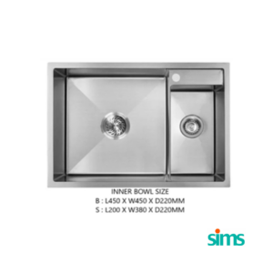 SIMS 2 Bowl Sink (undermount) #46226