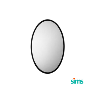 sims oval mirror with frame
