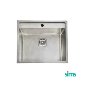 SIMS Top Mount Bowl Sink with Square Waste #46239