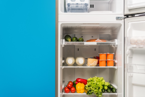 open refrigerator