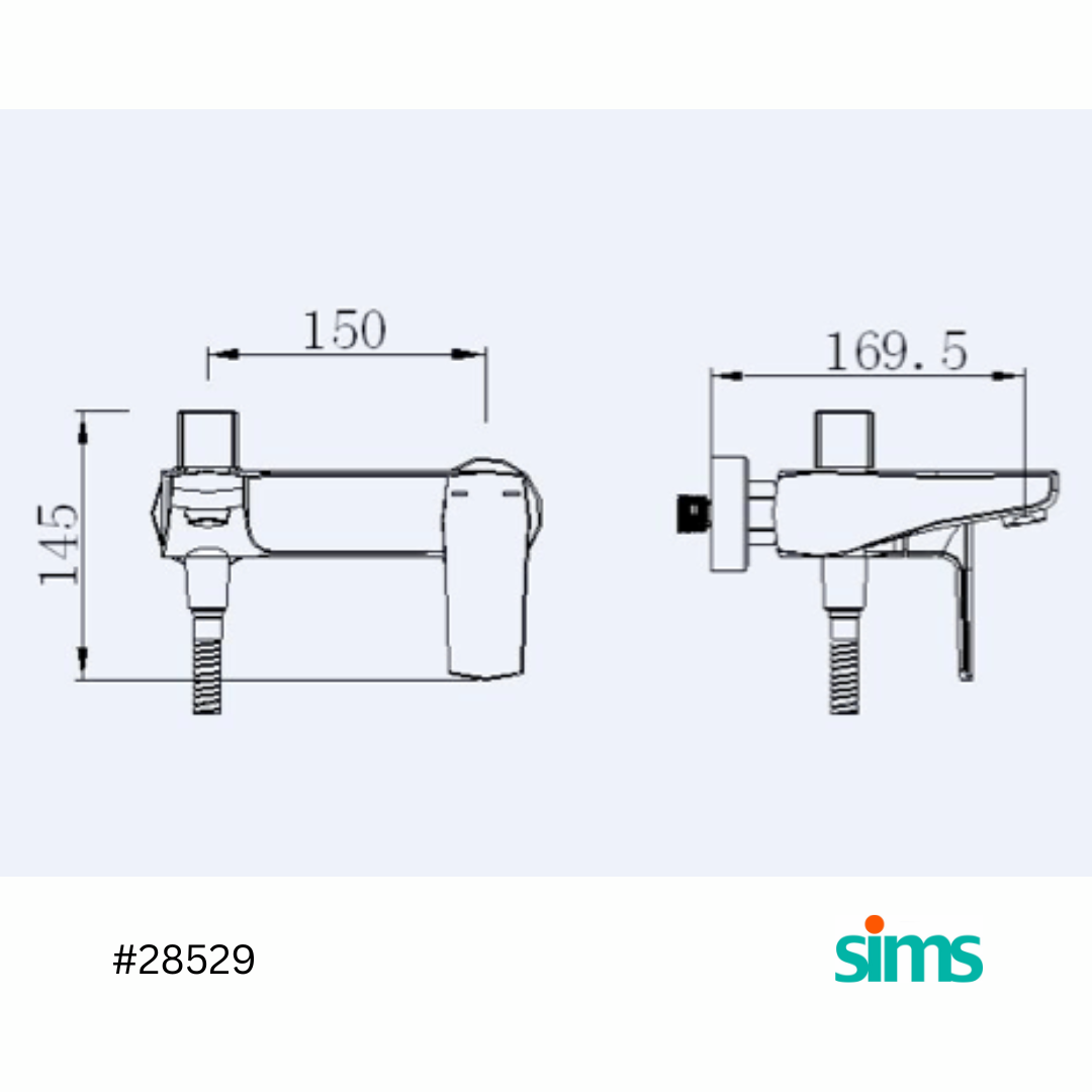 SIMS Bath Mixer HB-811 #28529 - Image 3