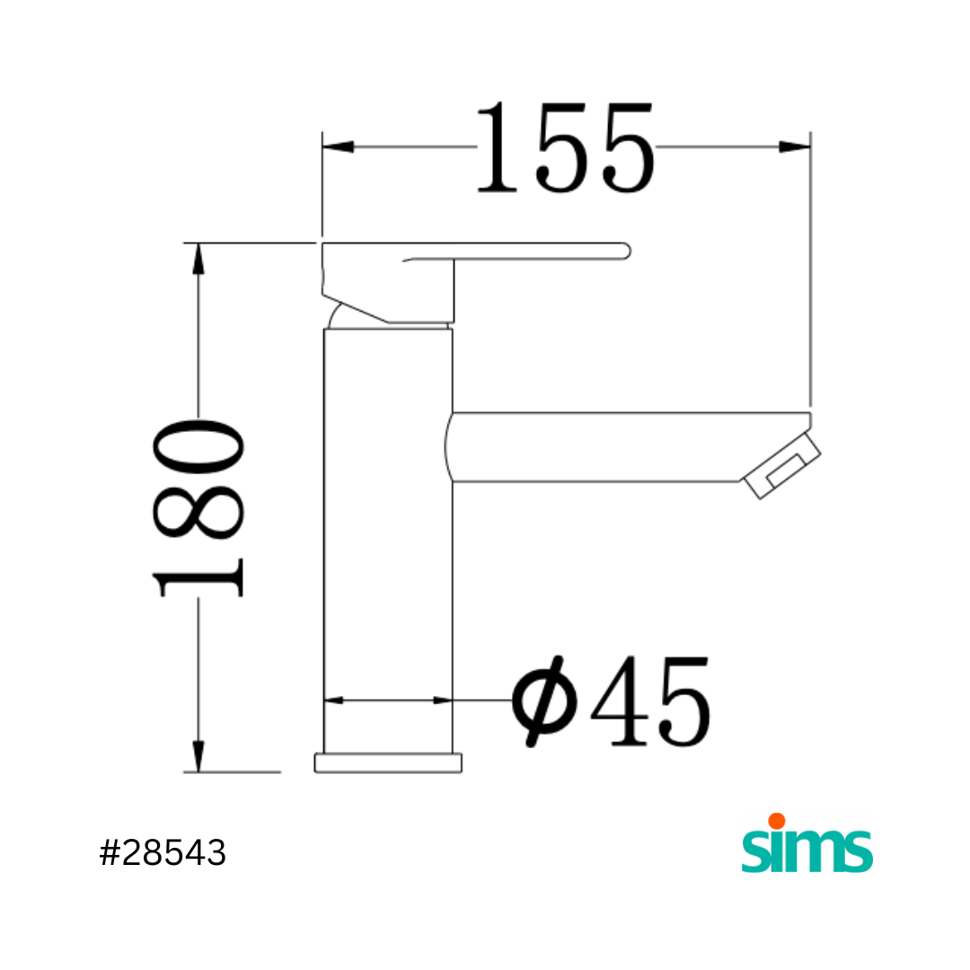 SIMS Basin Mixer #28543 - Image 3