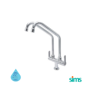 SIMS Double Spout Kitchen Sink Tap 022513 #28826
