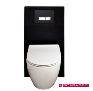 an oval wall hung toilet