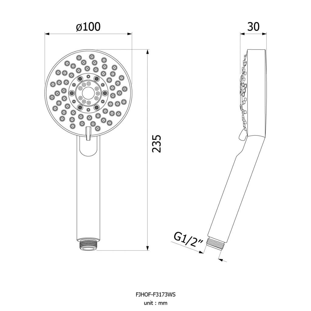 VRH Hand Shower Set FJHOF-F3173WS #29100 - Image 2
