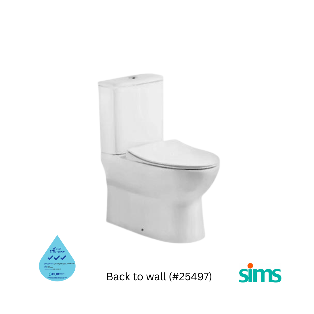 SIMS 6009A 2 Piece Tornado Flush WC #25495 - Image 5