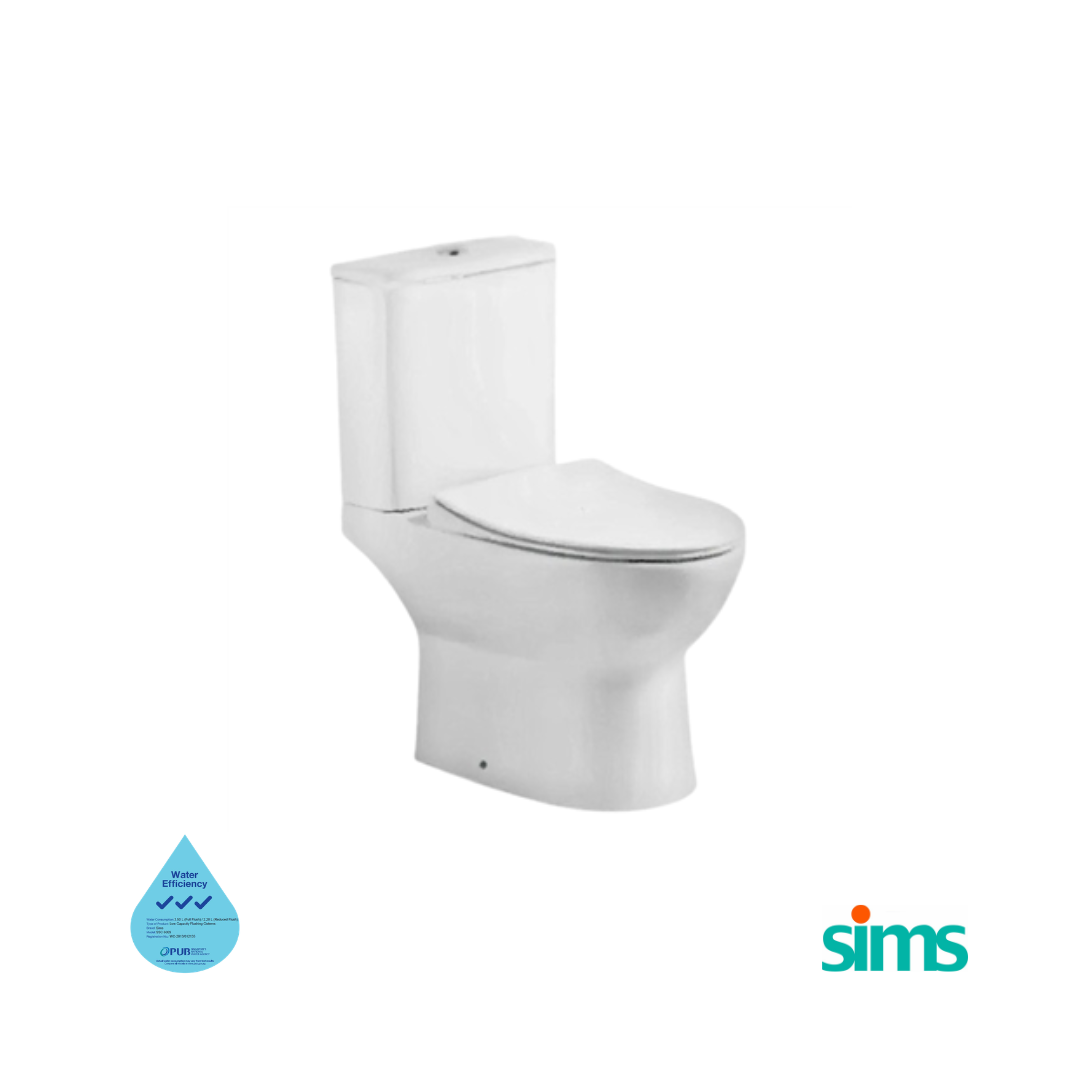 SIMS 6009A 2 Piece Tornado Flush WC #25495