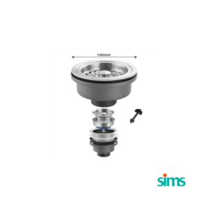 SIMS Kitchen Sink Waste with Basket #46223