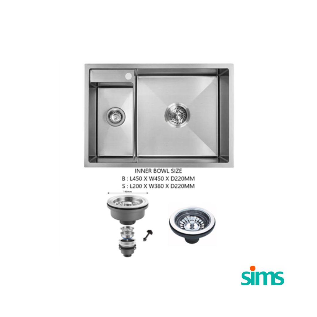 SIMS 2 Bowl Kitchen Sink (Top/Under Mount) #46226 - Image 2