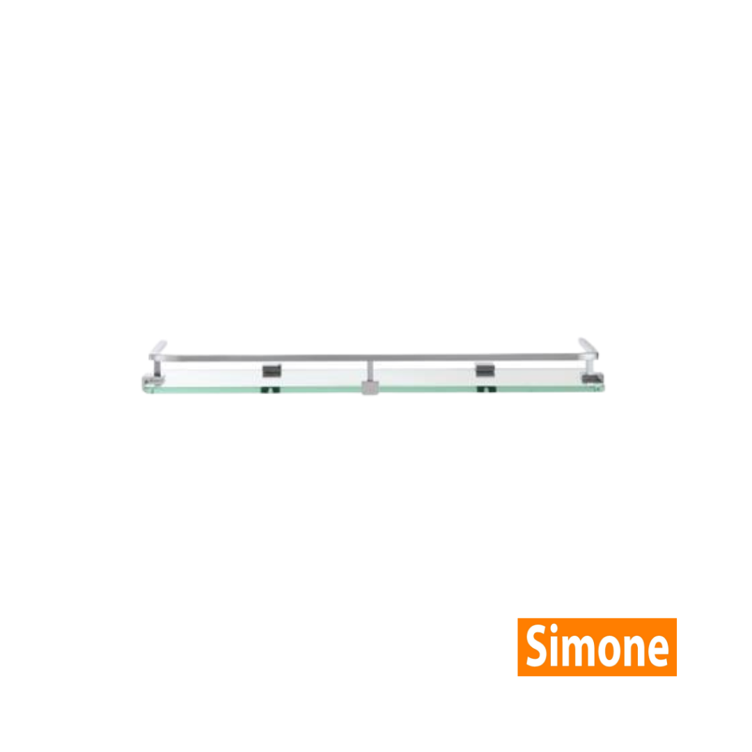 SIMONE Glass Shelf with Square Rail #10158