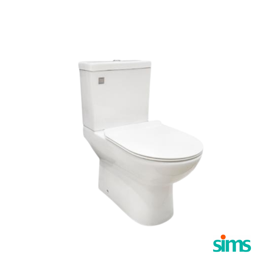 SIMS 8902 2 Piece Rimless WC #90123
