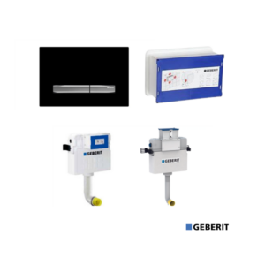 GEBERIT Sigma 50 Concealed System (Matt Black) #25592 #25586 #28205