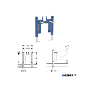 GEBERIT Swissfix Chair Bracket 224.065.00.1 #28140